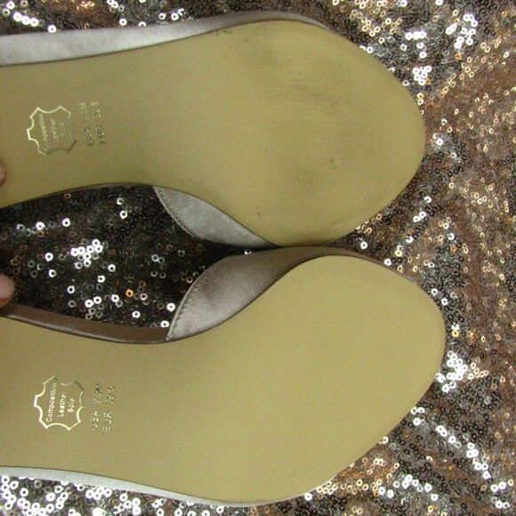 NIB Nina satin champagne kitten heels 9.5 - Picture 8 of 10